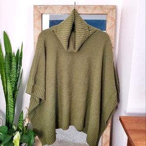 Impressions Olive Green Cowl Neck Sweater